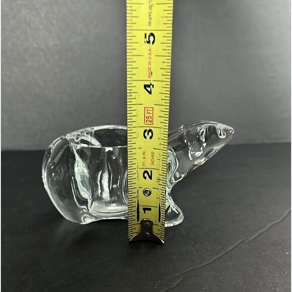 Set of Two New Indiana Glass Co Crystal Polar Bear Votive Tea Light Holders - Picture 11 of 11